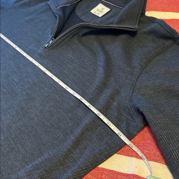Denver Hayes Men's NWOT Navy 1/4 Zip-Up Sweater US XL - Picture 4 of 6